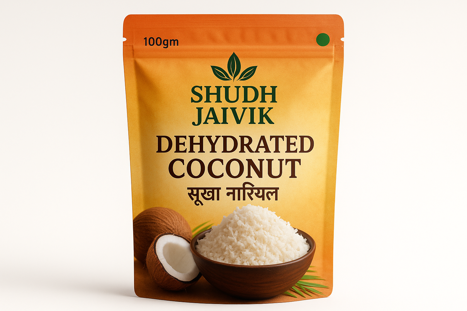 Premium Shudh Jaivik Dehydrated Coconut Packaging