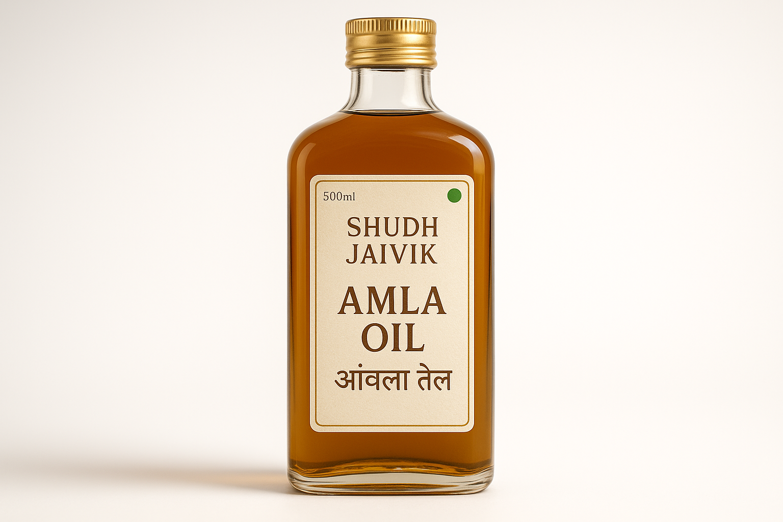 Shudh Jaivik Amla Oil - Premium Product Photography