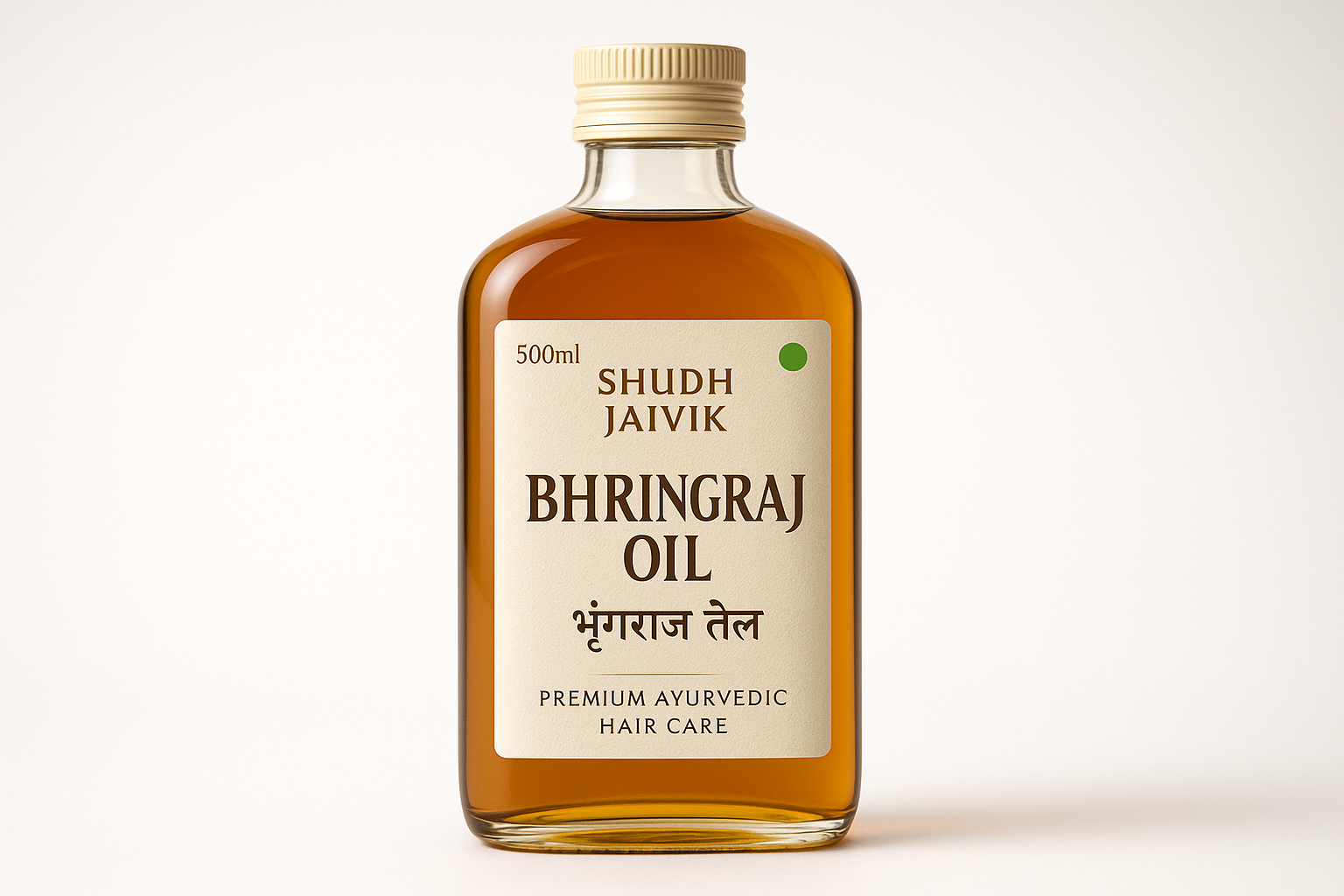 Shudh Jaivik Bhringraj Oil - Premium Packaging Front View