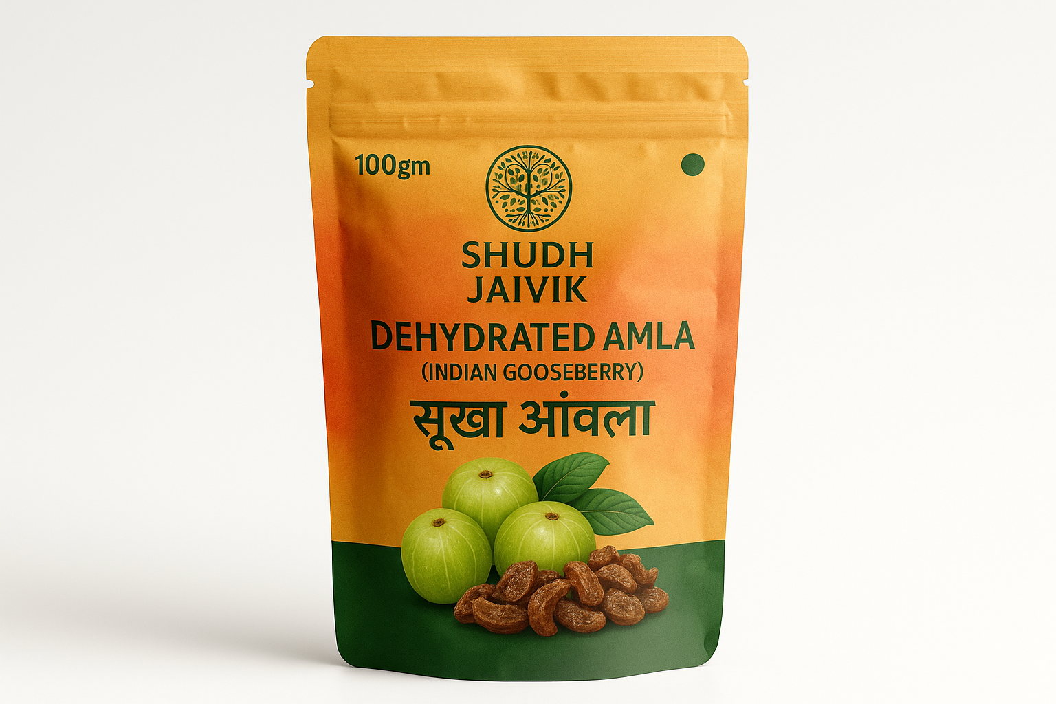 Shudh Jaivik Dehydrated Amla Premium Packaging