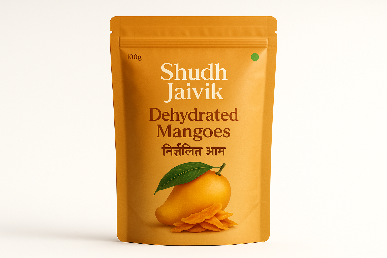Shudh Jaivik Dehydrated Mangoes - Premium Packaging