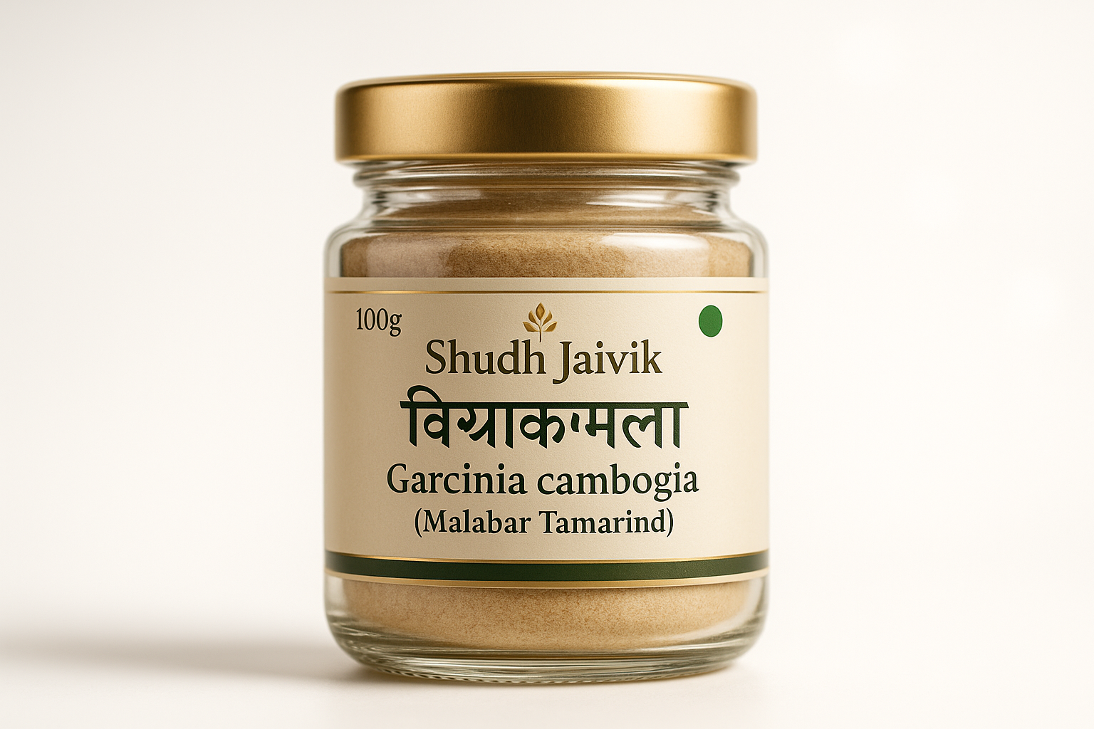 Shudh Jaivik Garcinia Cambogia Premium Glass Jar