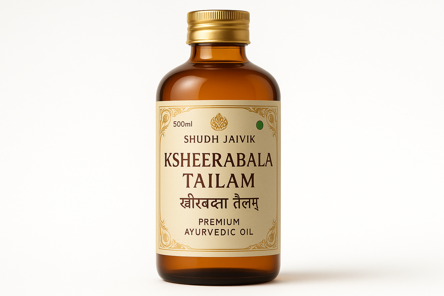 Shudh Jaivik Ksheerabala Tailam - Premium Ayurvedic Oil Packaging