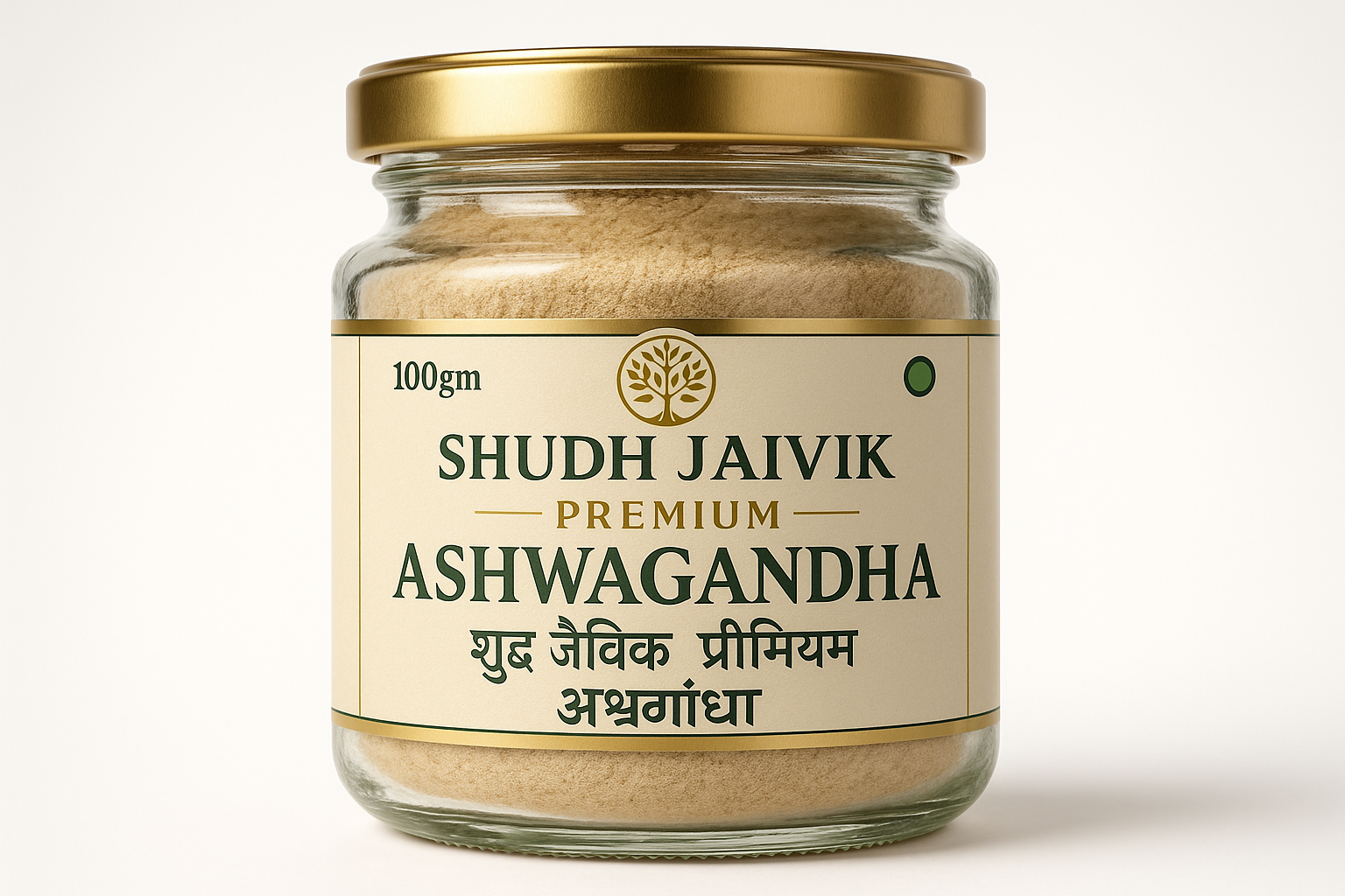 Shudh Jaivik Premium Ashwagandha - Front View
