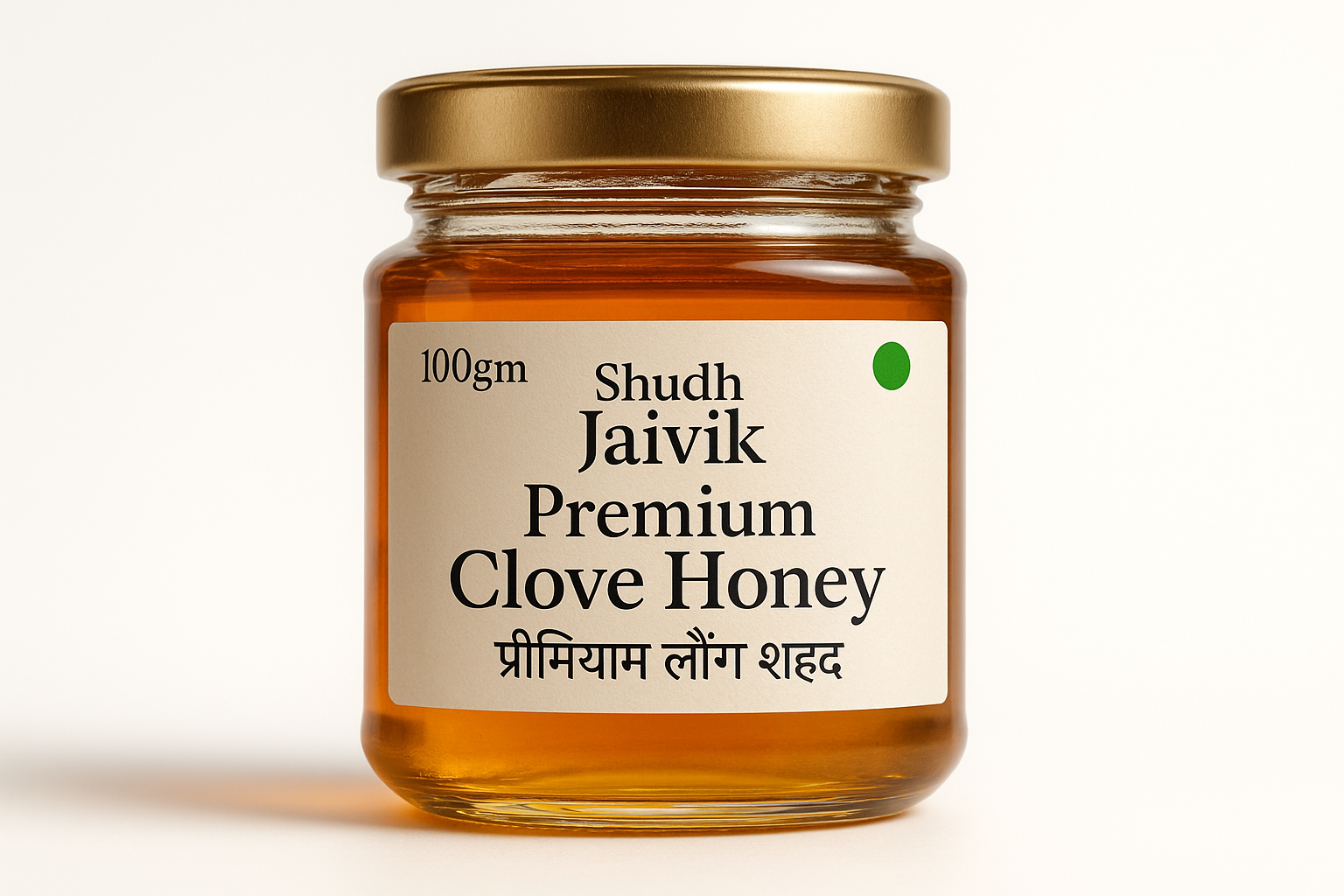 Shudh Jaivik Premium Clove Honey - Front View