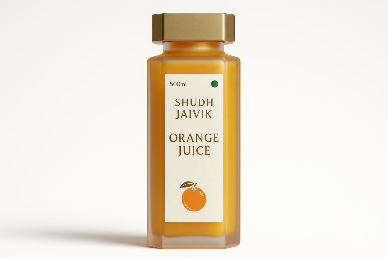 Shudh Jaivik Premium Fresh Orange Juice - Redesigned
