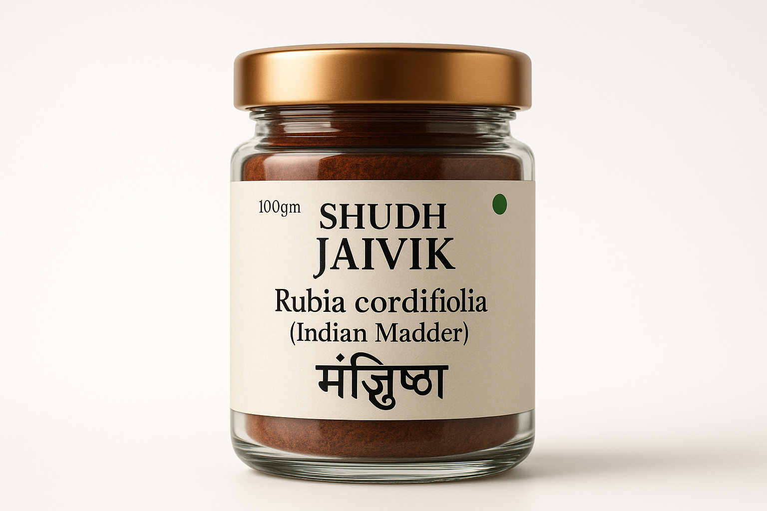Shudh Jaivik Rubia cordifolia Premium Glass Jar