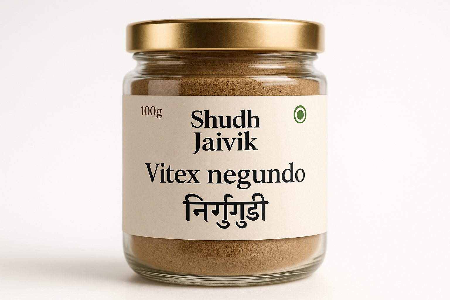 Shudh Jaivik Vitex negundo Premium Glass Jar