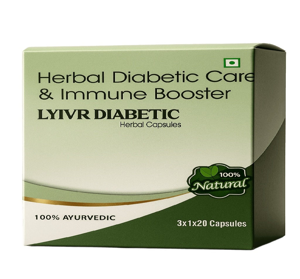 LYIVR DIABETIC - Herbal Diabetic Care & Immune Booster 60 Capsules - ALU ALU blister packing