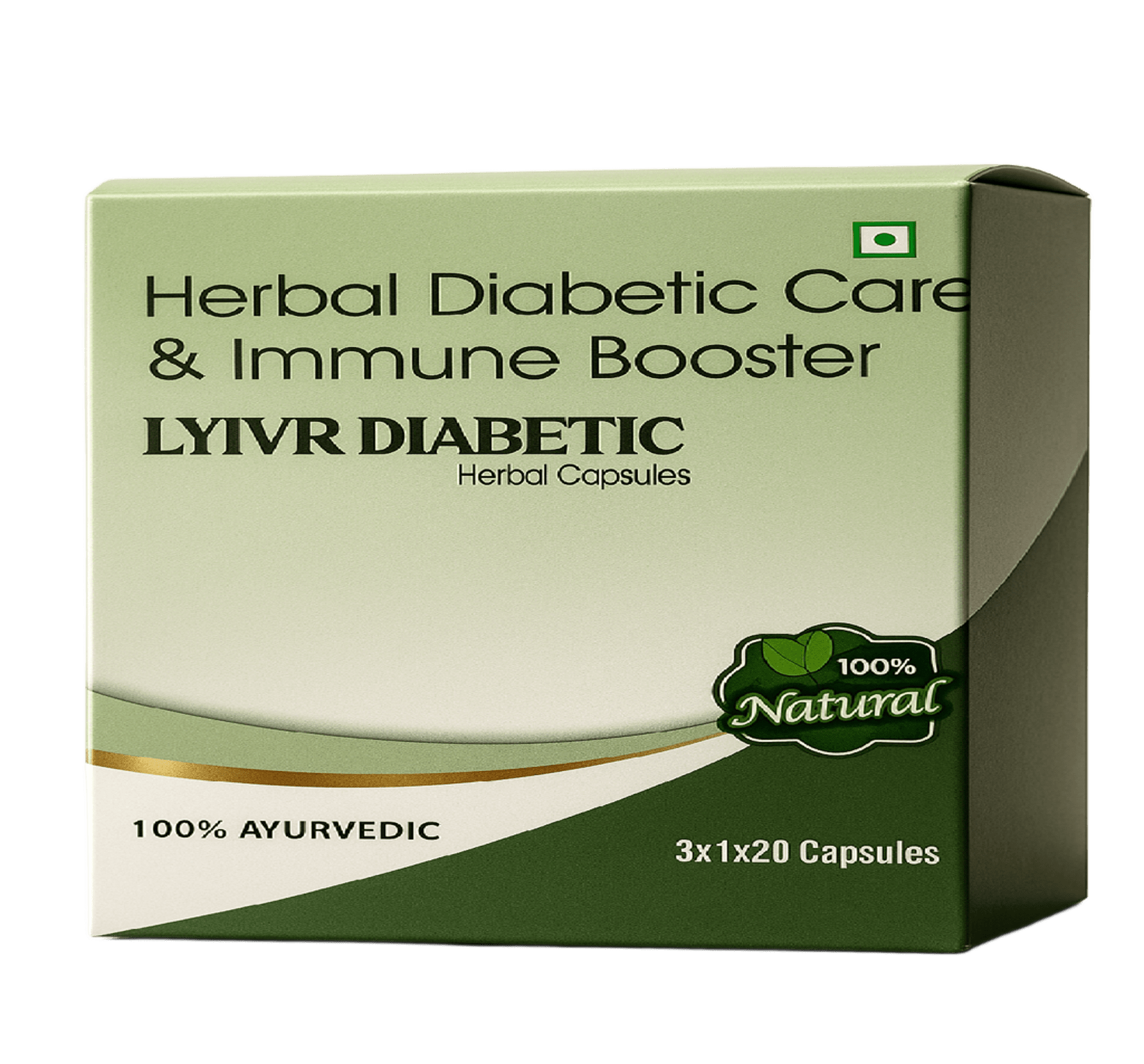 LYIVR DIABETIC - Herbal Diabetic Care & Immune Booster 60 Capsules - ALU ALU blister packing
