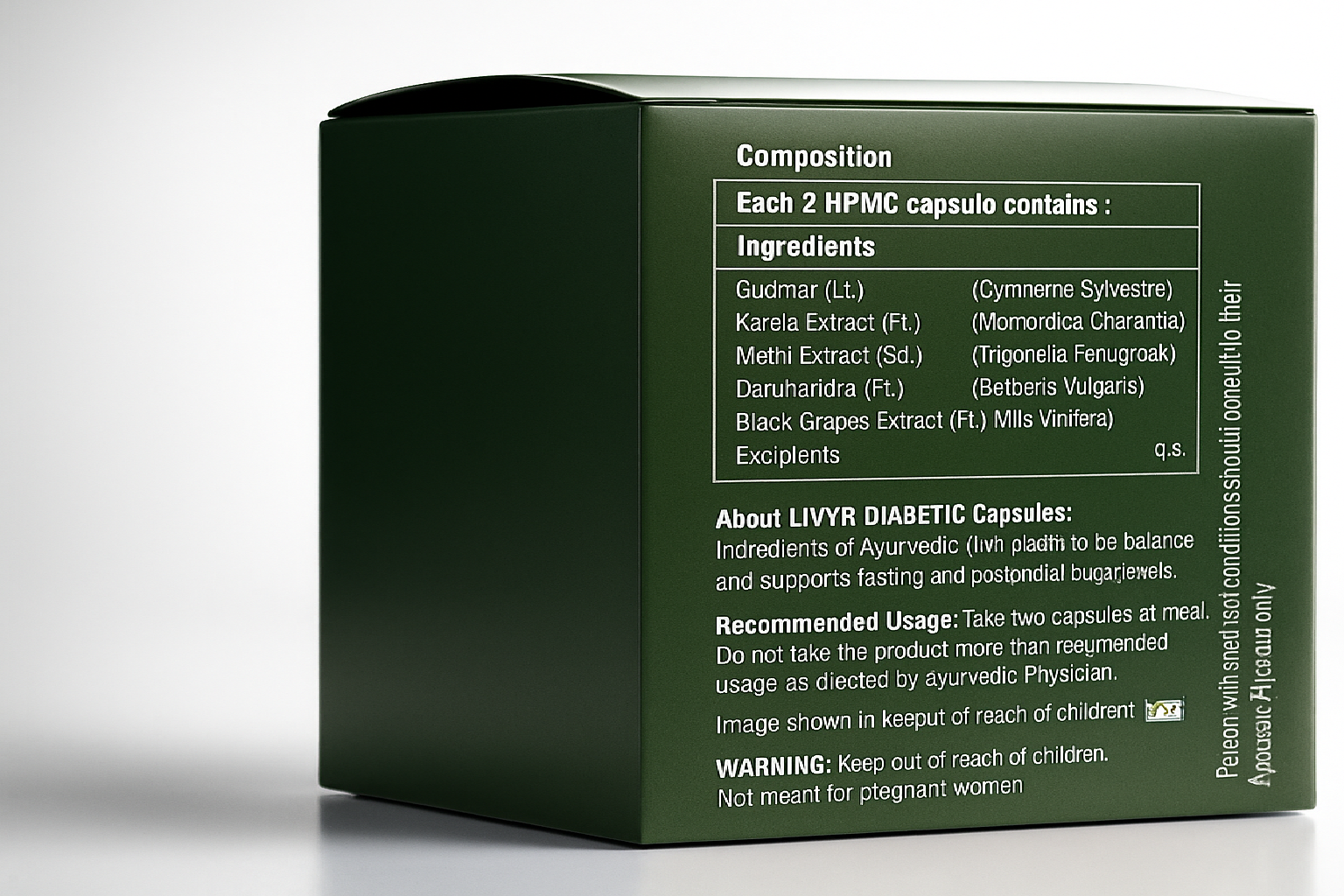 LYIVR DIABETIC - Herbal Diabetic Care & Immune Booster 60 Capsules - ALU ALU blister packing