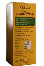 KLEDIA Herbal Cough Syrup - Fast Acting Relief with Ginger, Tulsi & Honey (100ml)