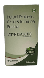 LYIVR DIABETIC - Herbal Diabetic Care & Immune Booster Capsules (60 Capsules) Jar