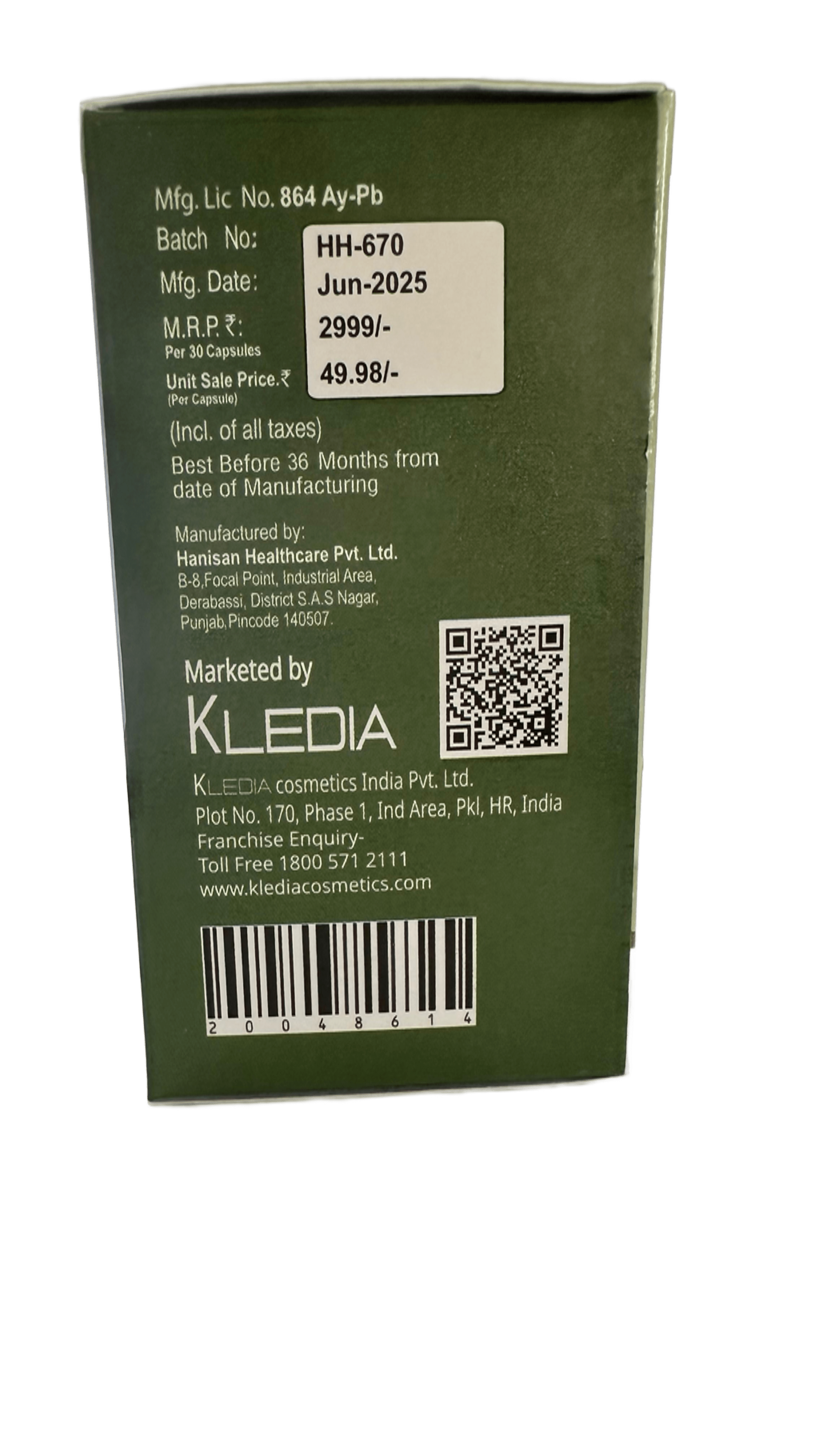 LYIVR DIABETIC - Herbal Diabetic Care & Immune Booster Capsules (60 Capsules) Jar