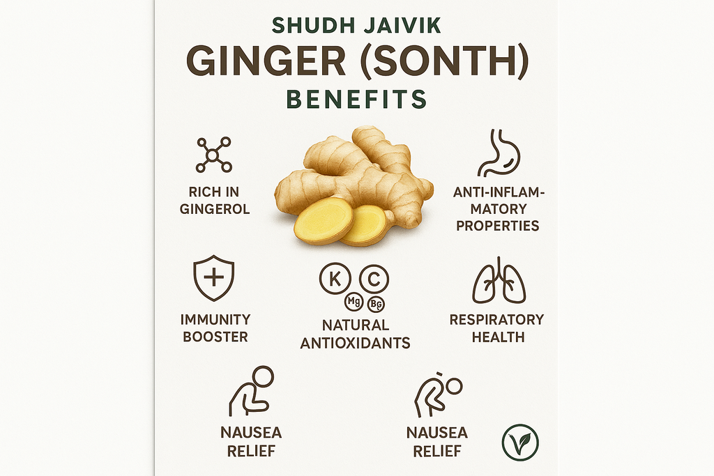 Benefits and nutritional information infographic