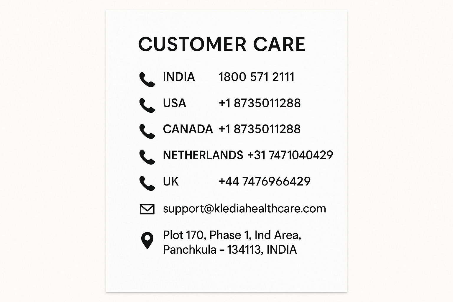 Customer Care Contact