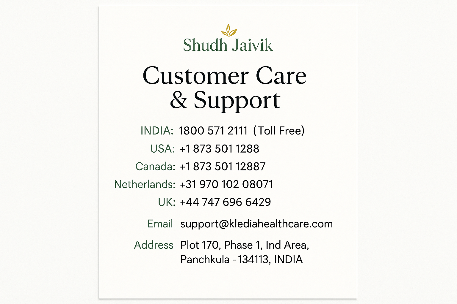 Customer Care Contact