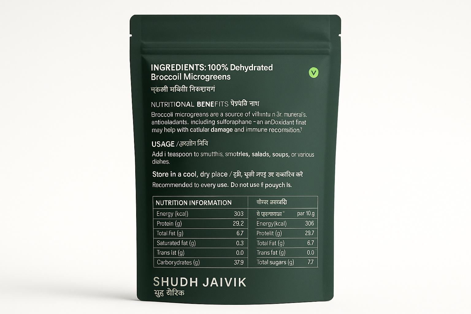 Back Label - Ingredients