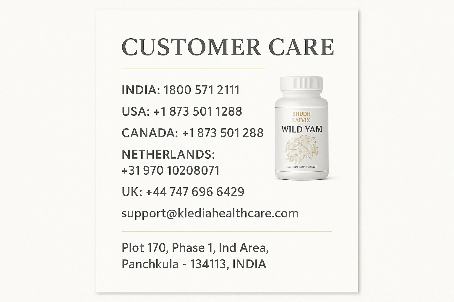 Customer Care Information