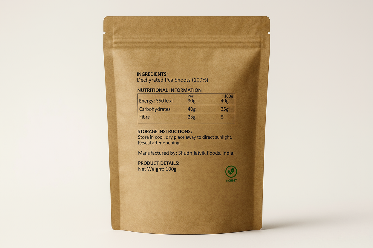 Back Label - Ingredients