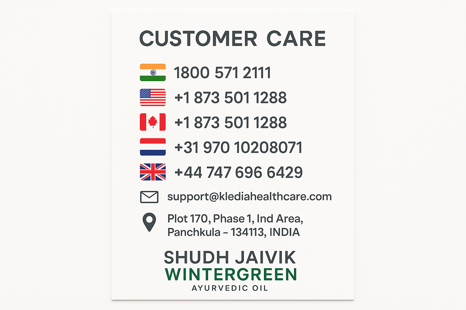Customer Care Contact