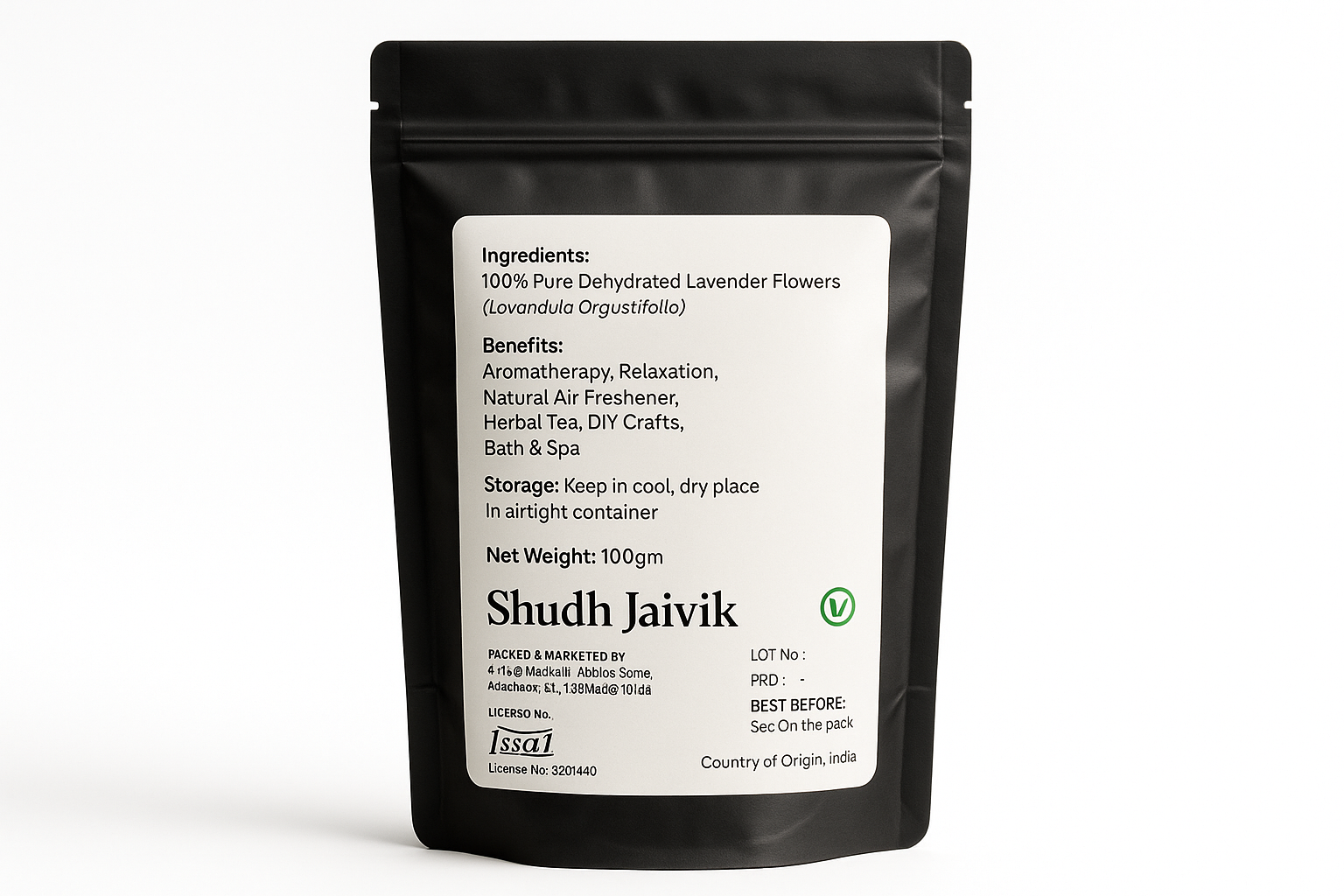 Back Label - Ingredients