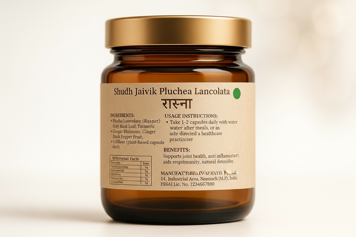 Back Label - Ingredients Side