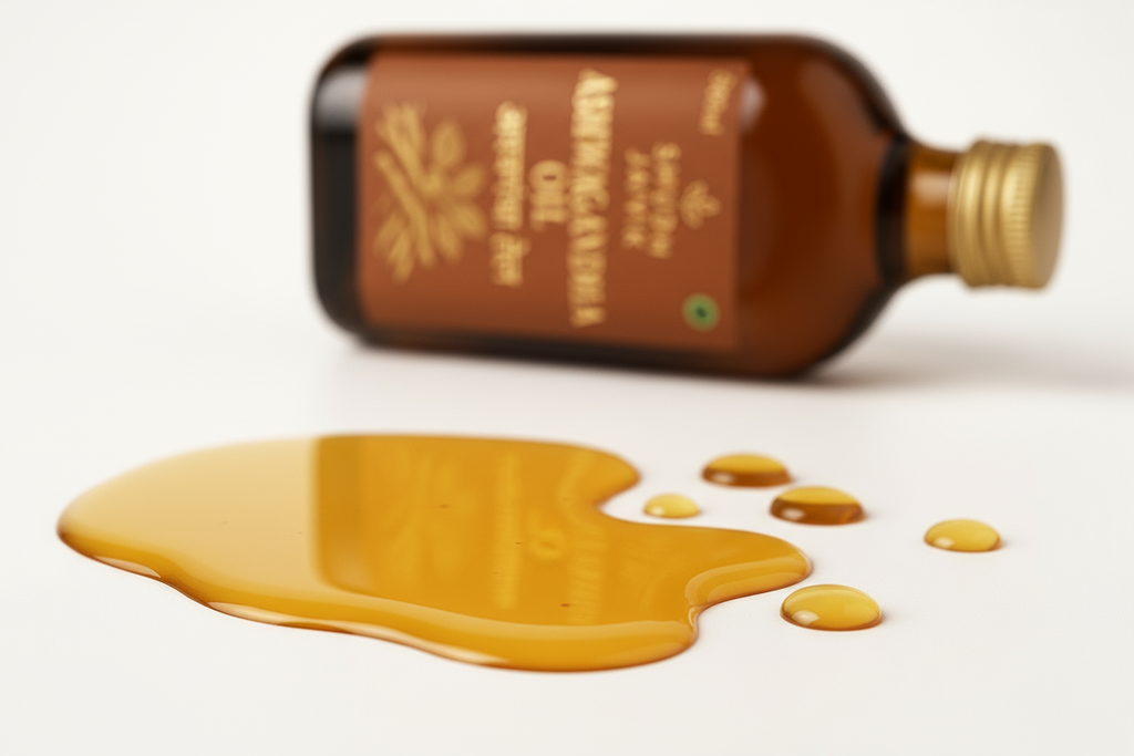 Ashwagandha Oil - Texture Close-up