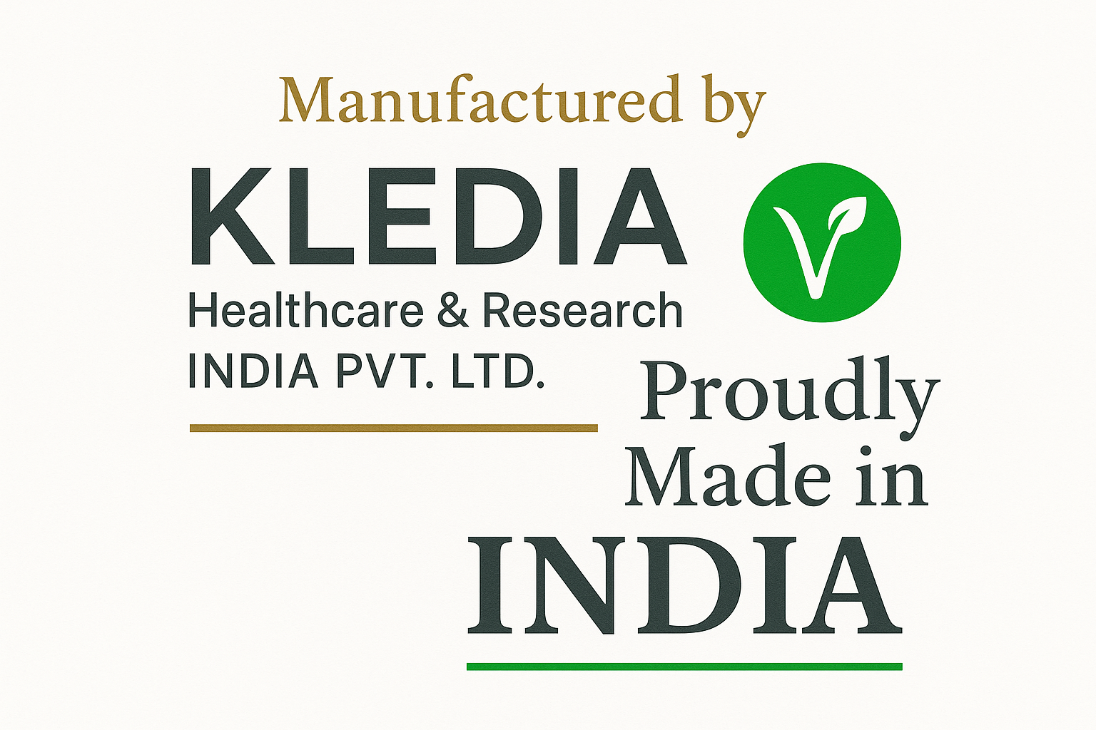 Manufactured by KLEDIA Healthcare