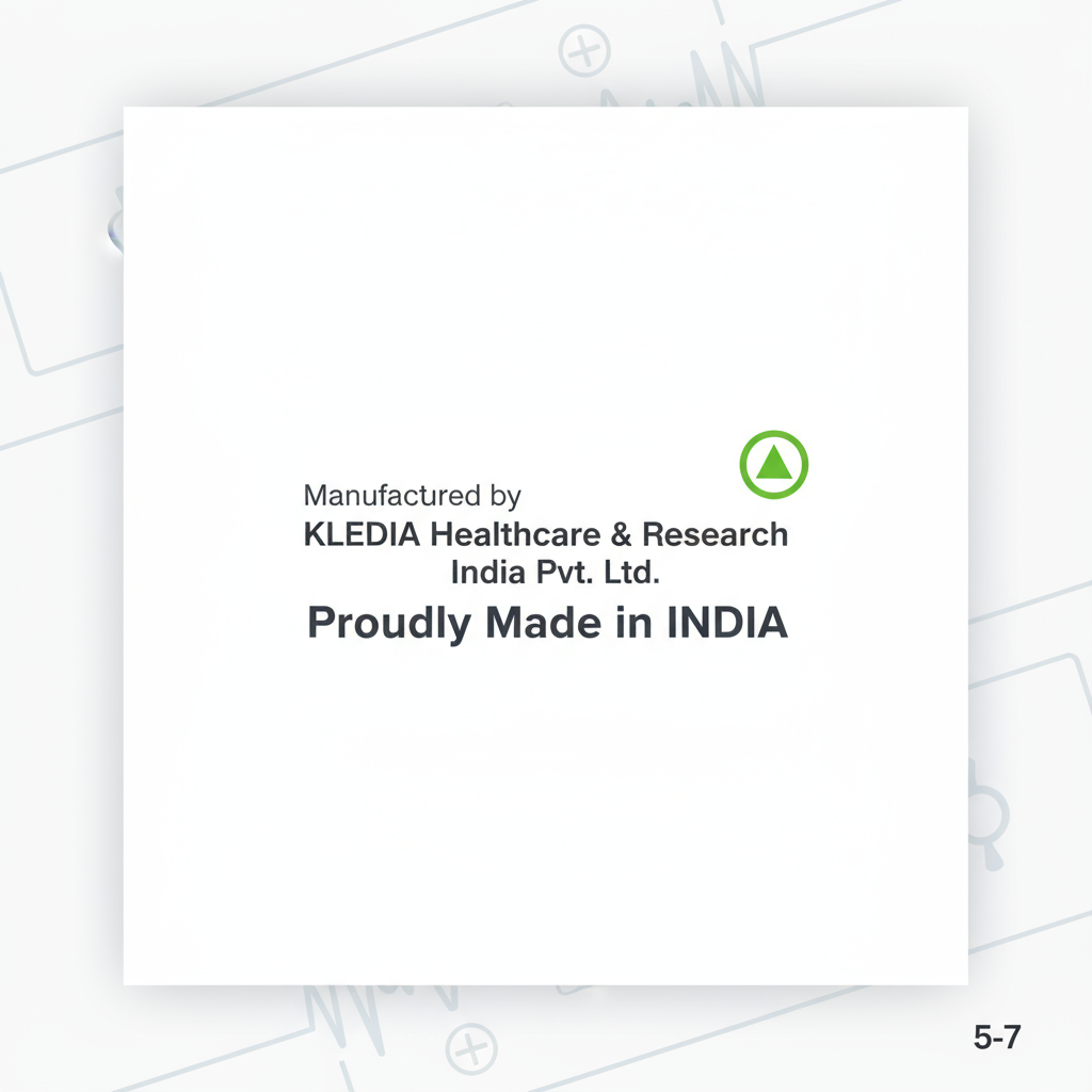 Manufactured by KLEDIA Healthcare