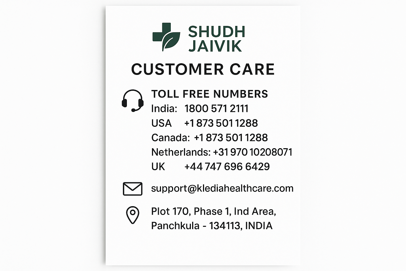 Customer Care Information