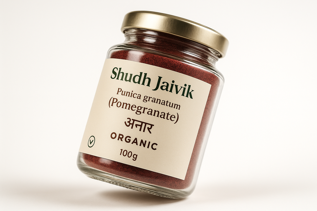 Shudh Jaivik Pomegranate - 45 Degree Angle View