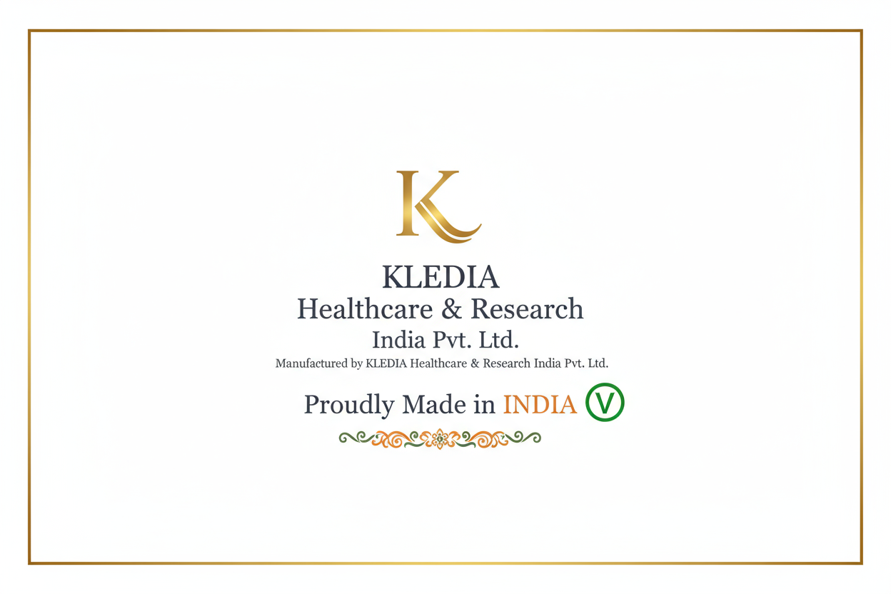 Manufactured by KLEDIA Healthcare
