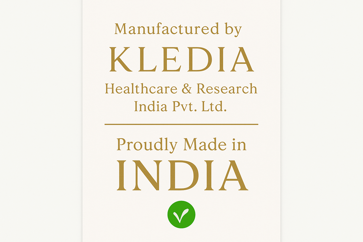 Manufacturer Information