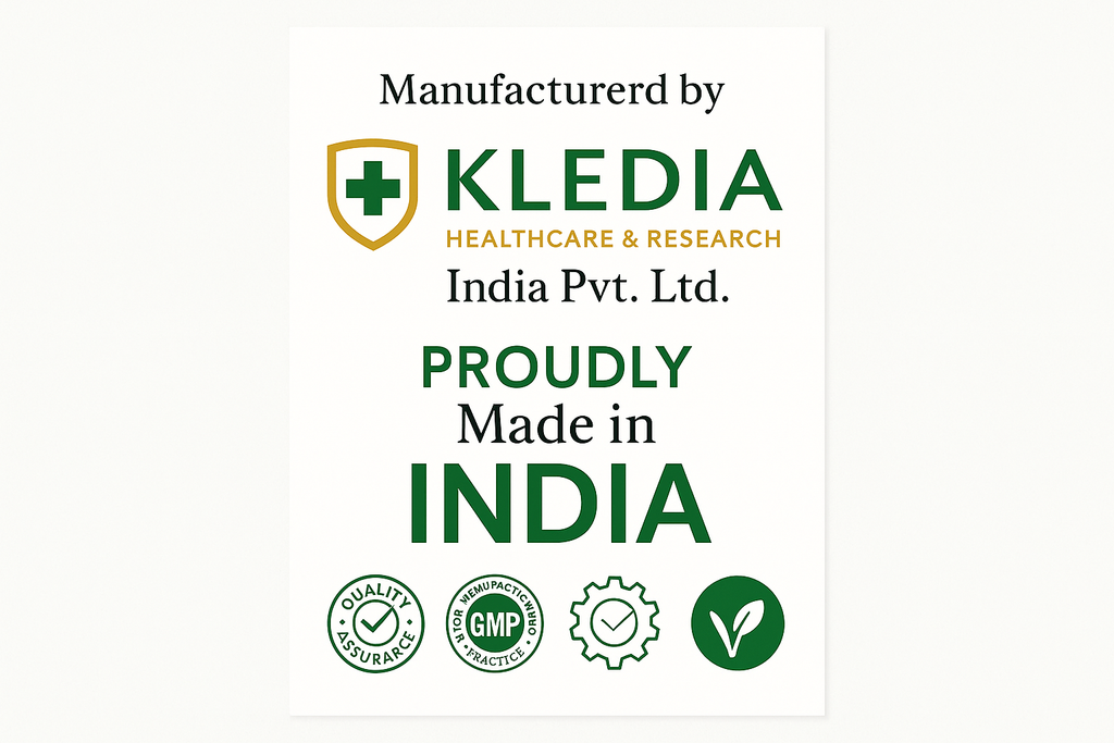 Manufactured by KLEDIA Healthcare