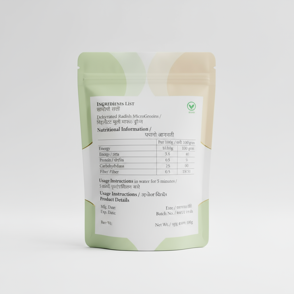 Back Label - Ingredients