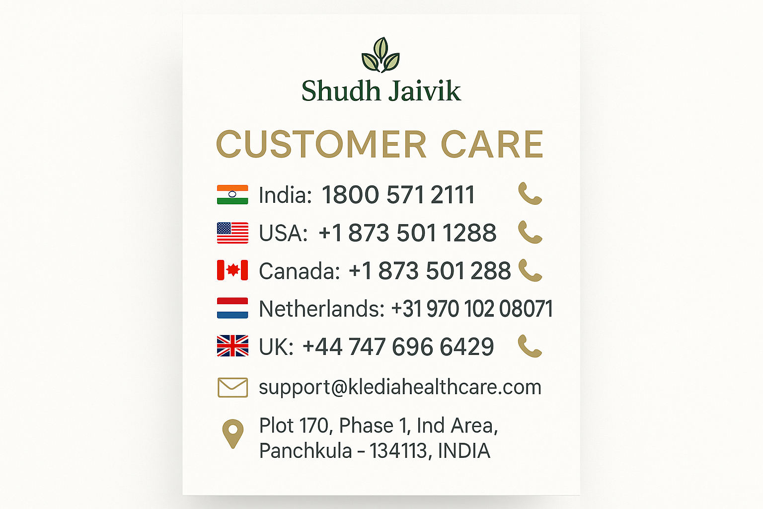 Customer Care Contact