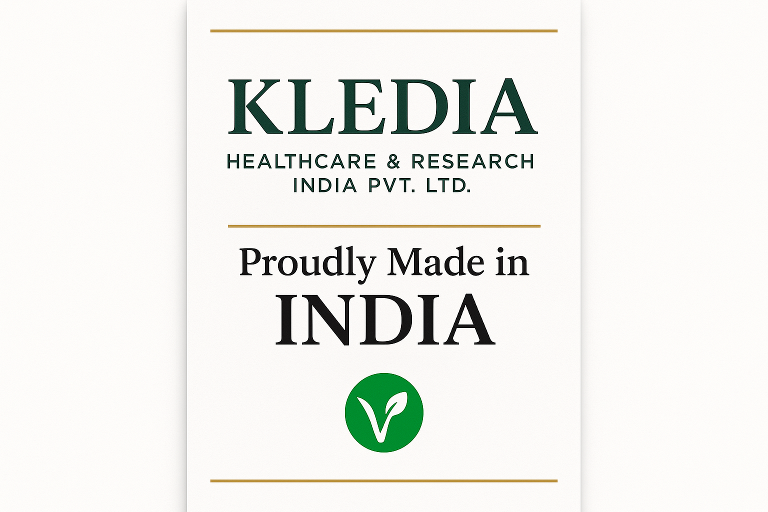 Manufactured by KLEDIA