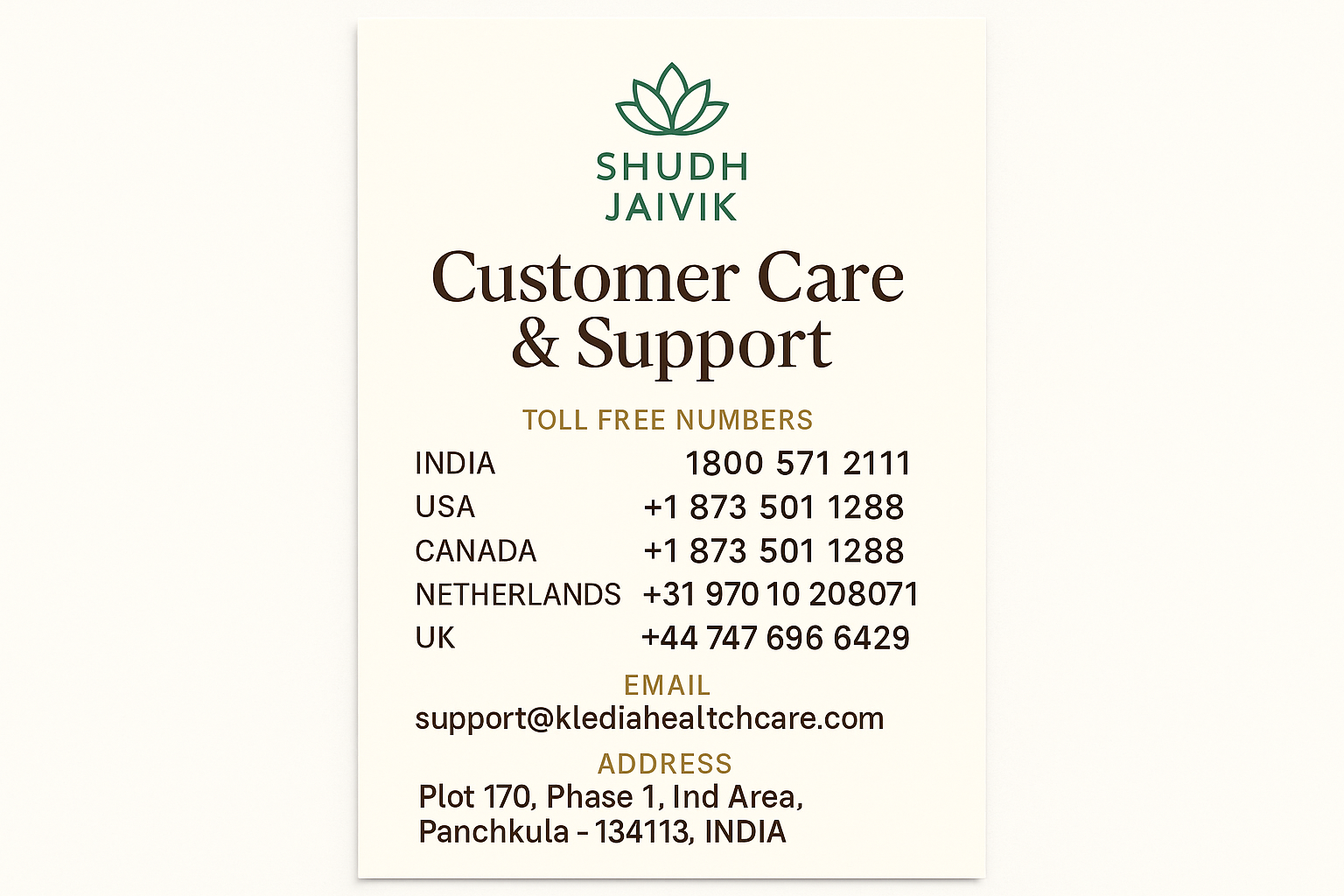 Customer Care Contact
