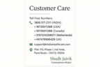 Customer Care Contact Details