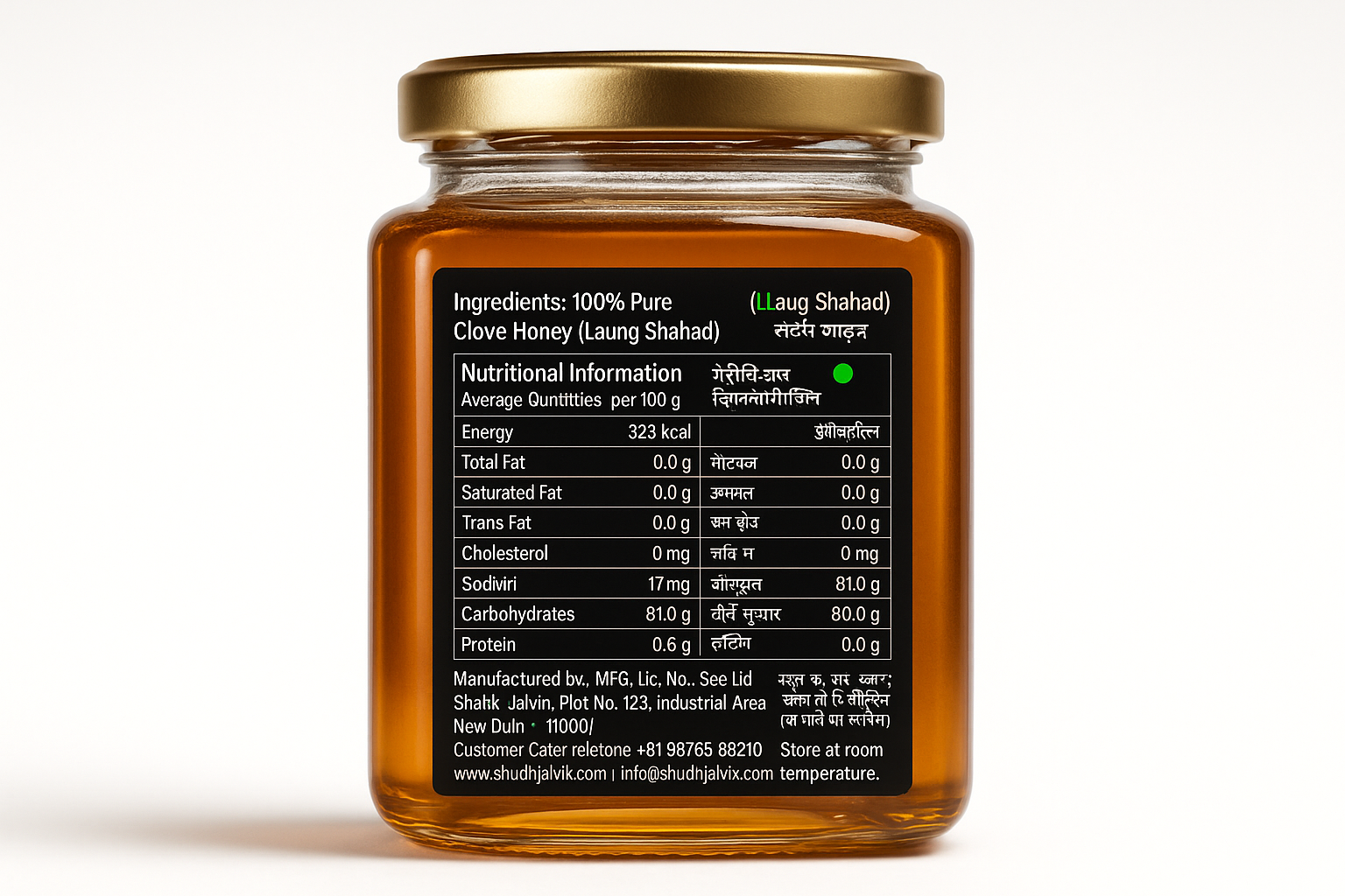 Back Label - Ingredients