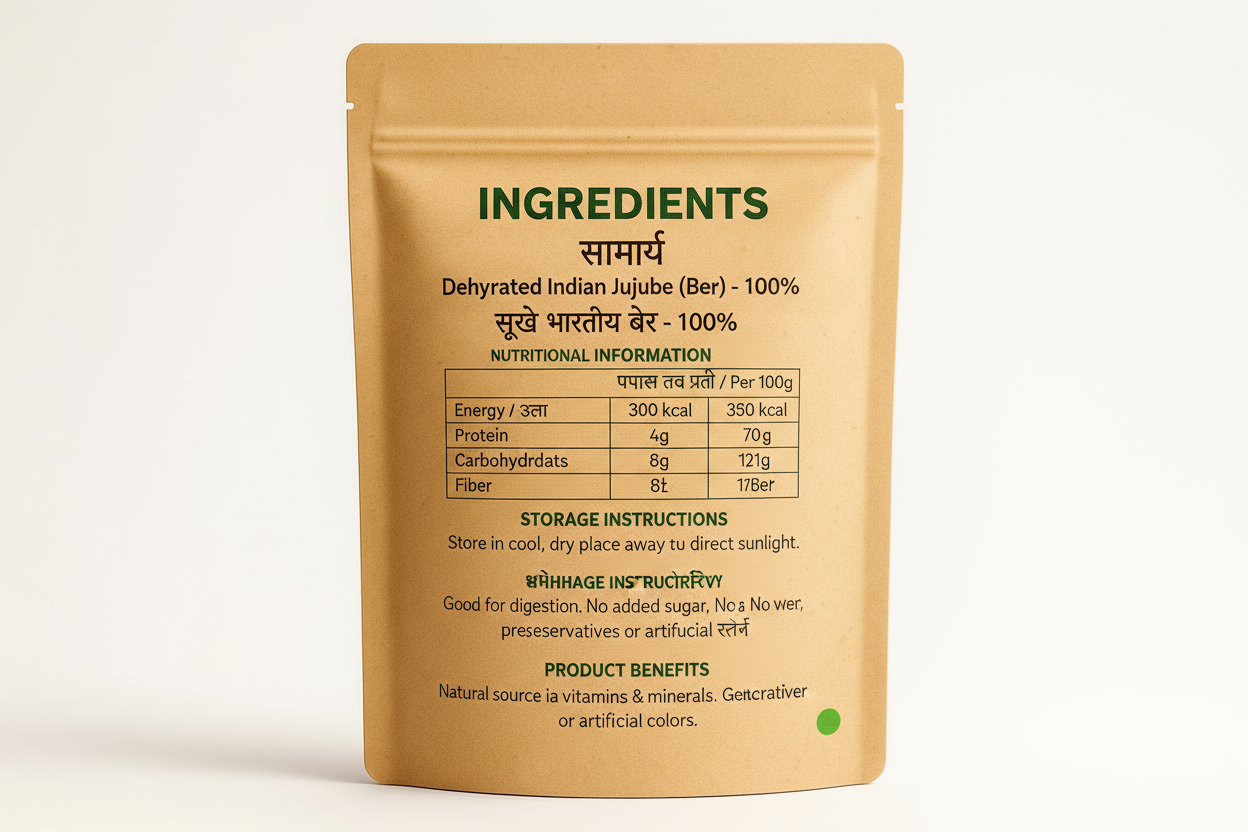 Back Label - Ingredients