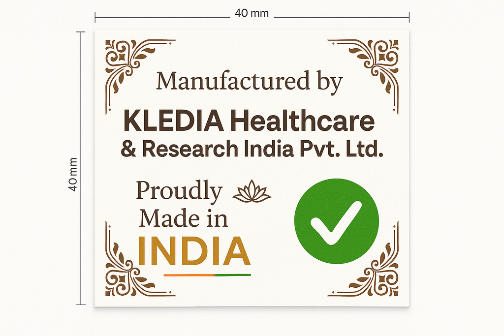Manufactured by KLEDIA Healthcare
