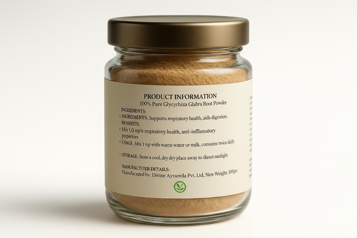 Shudh Jaivik Licorice - Back Label