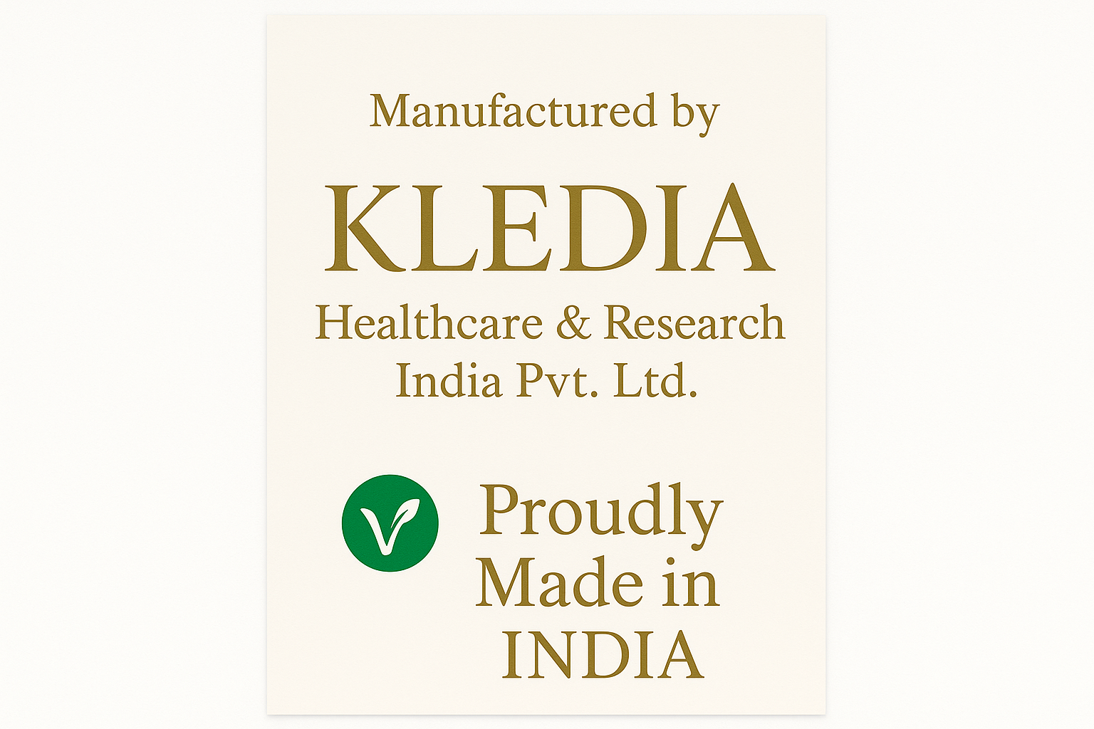 Manufacturer Information