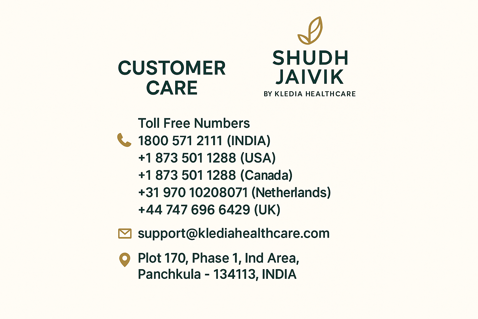 Customer Care Information