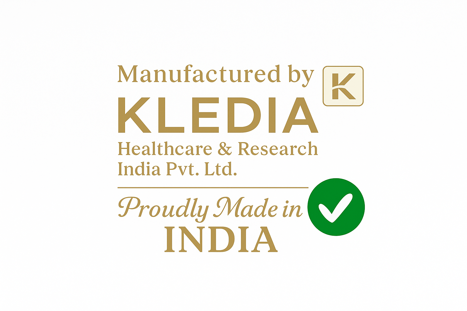 Manufactured by KLEDIA Healthcare