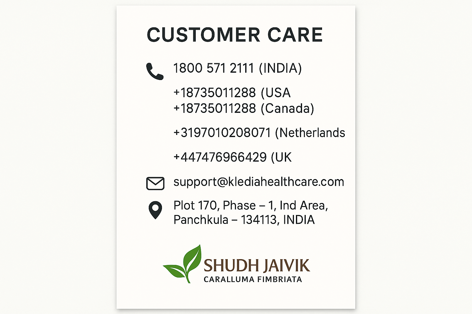 Customer Care Contact