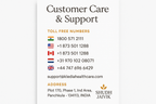 Customer Care Contact Details