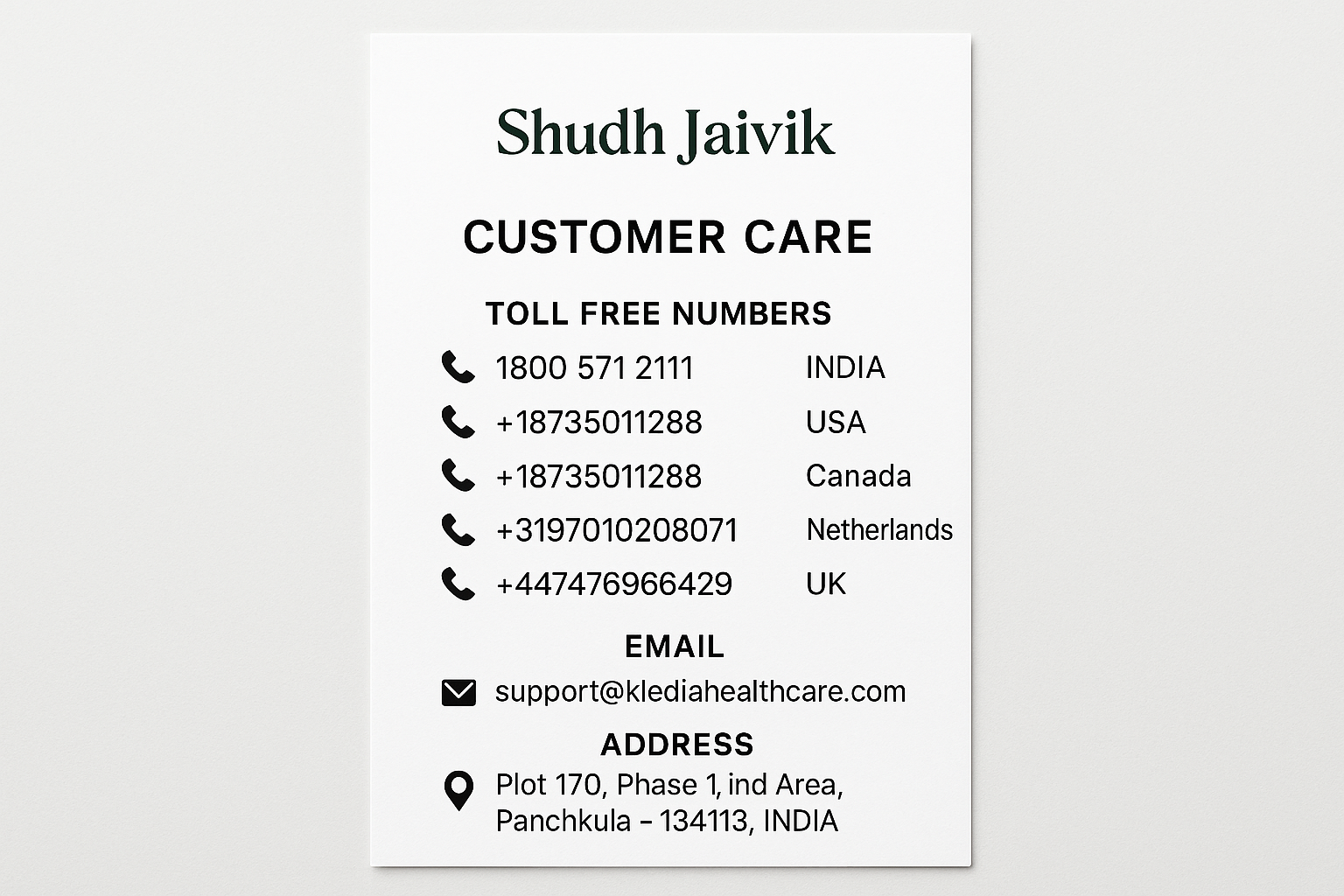 Customer Care Contact